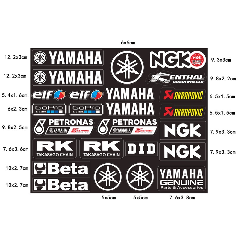 Motorcycle Gear Logo - High-grade Stylish Motorcycle Stickers Moto Luggage