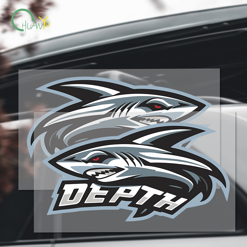 Motorcycle Gear Hub - Shark sticker creative personal decoration to