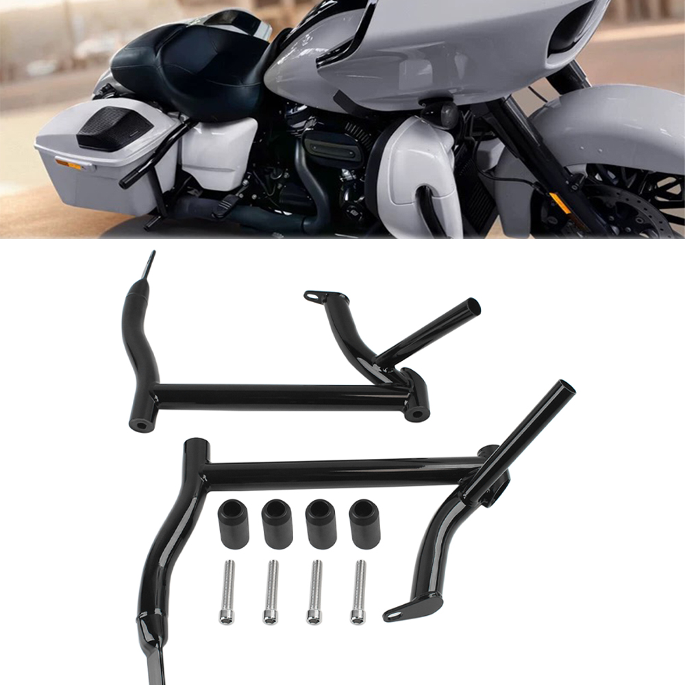 Motorcycle Gear Bag - Motorcycle Black Saddlebag Guard Rails Bag