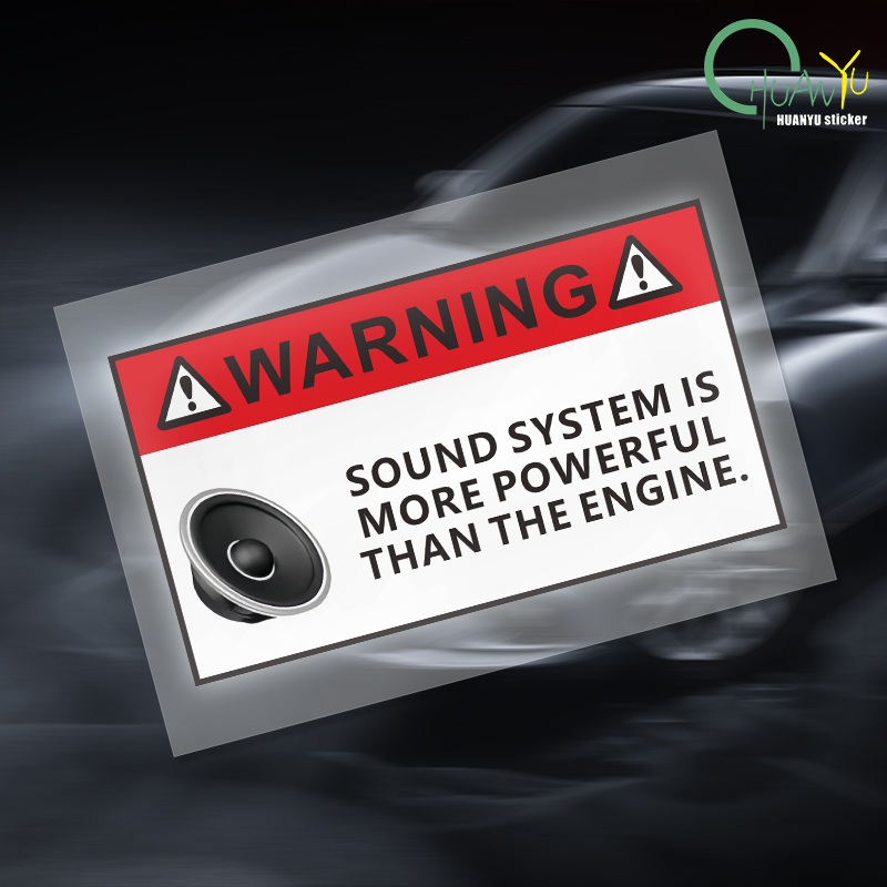 Motorcycle Gear Hub - for Funny Sound System Warning Sticker