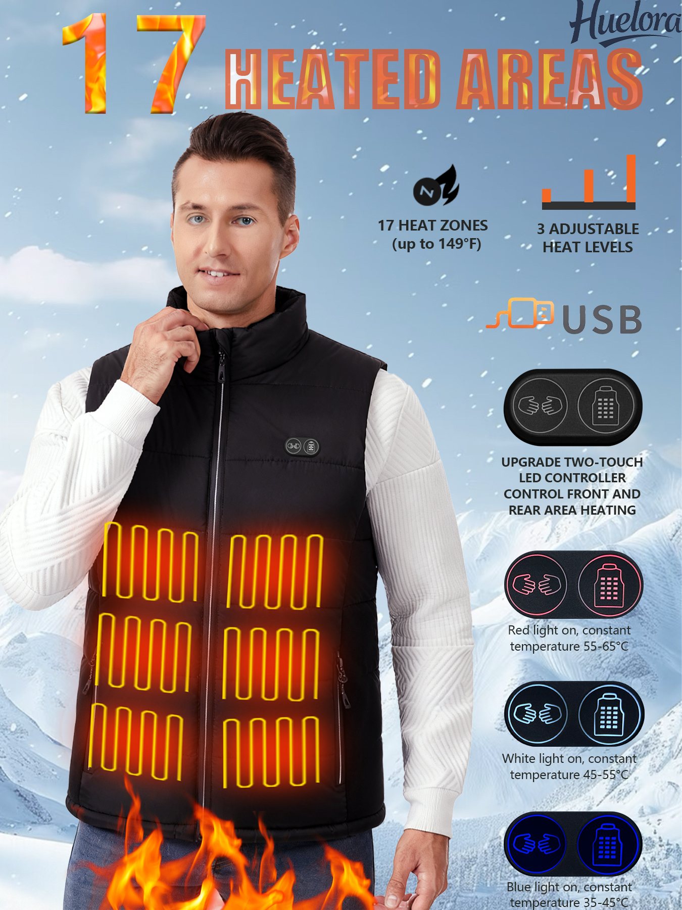 17 Heating Zones USB Heated Ve - Motorcycle Gear Zone review and price