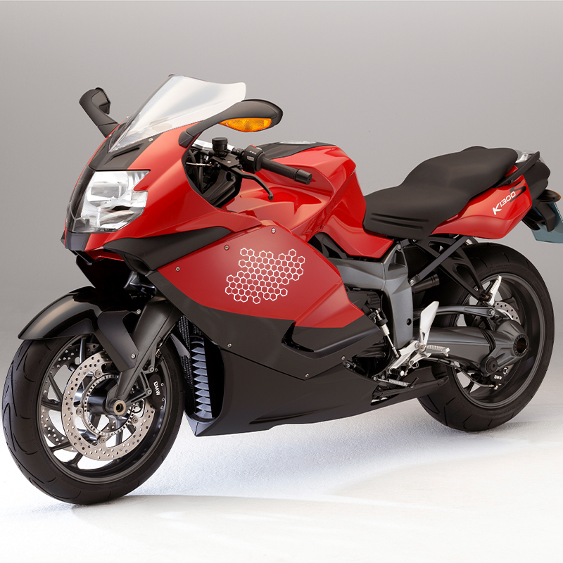 Motorcycle Sticker Honeycomb H - Motorcycle Gear Hub review and price