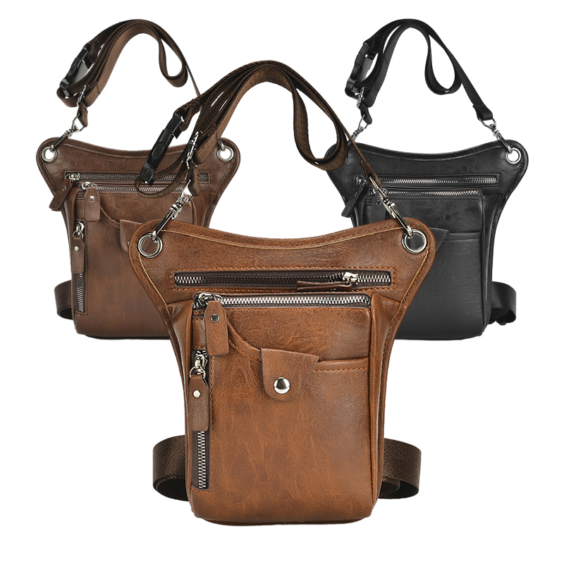 Vintage Pu Leather Waist Pack  - Motorcycle Gear Bag review and price