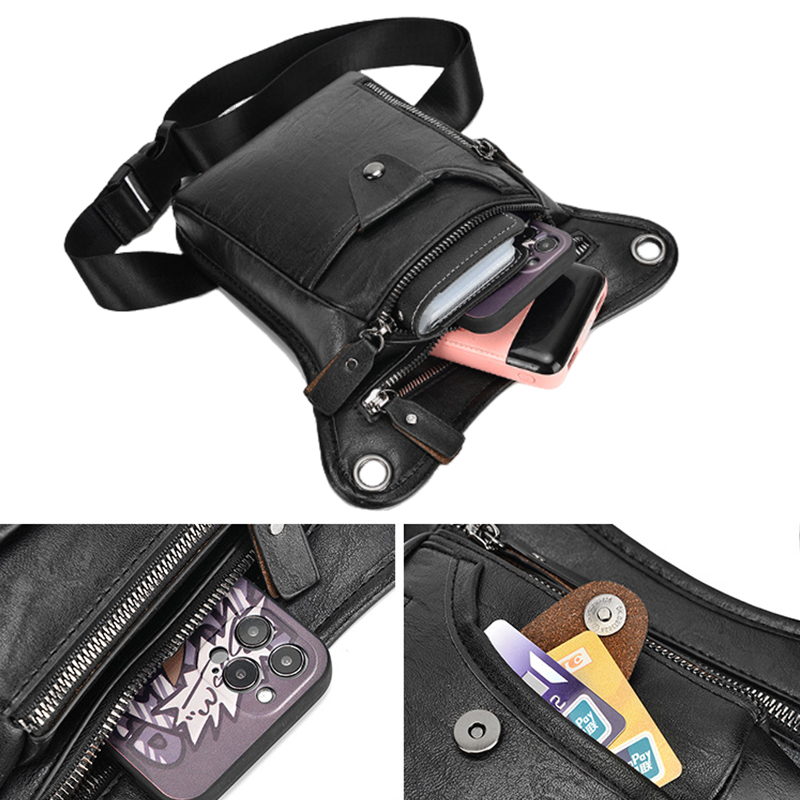 Vintage Pu Leather Waist Pack  - Motorcycle Gear Bag review and price