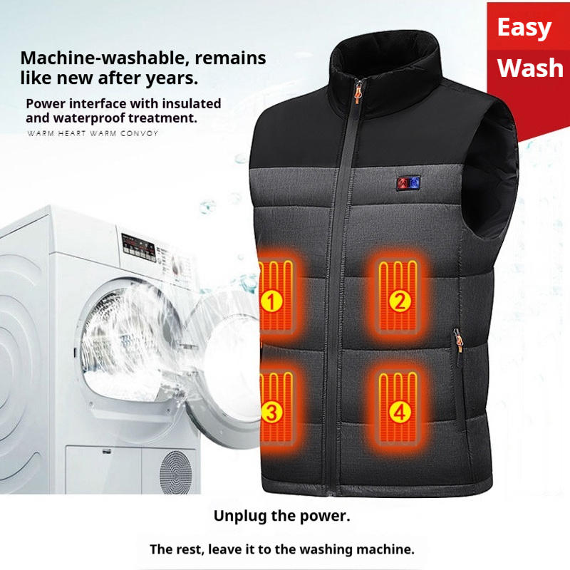 Heated Vest Unisex Charging He - Motorcycle Gear Zone review and price