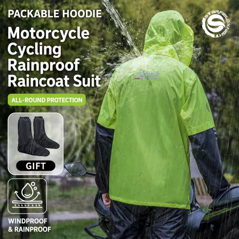 SFK Motorcycle Riding Raincoat - Motorcycle Gear Logo review and price