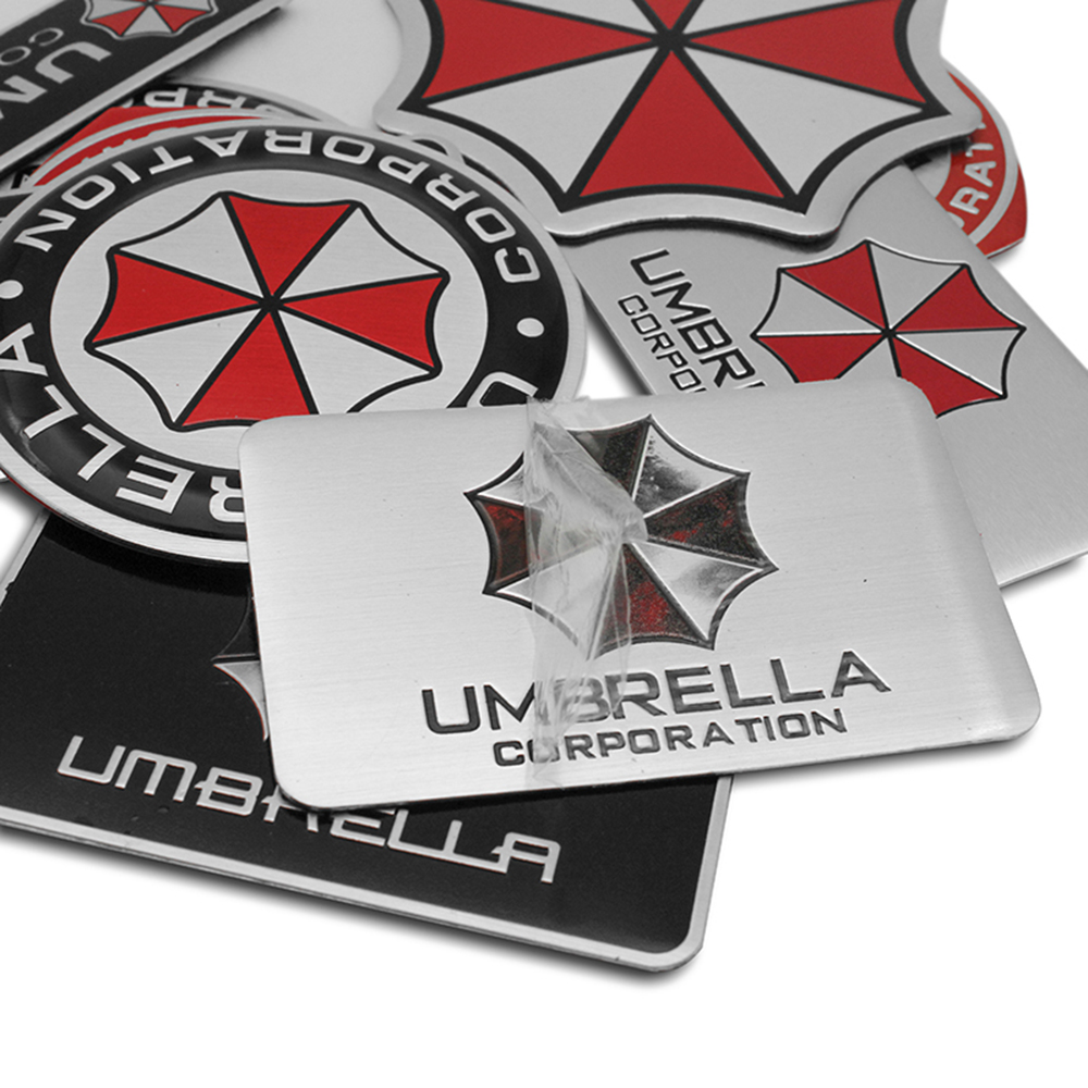 Car Styling 3D Metal Umbrella  - Motorcycle Gear Logo review and price